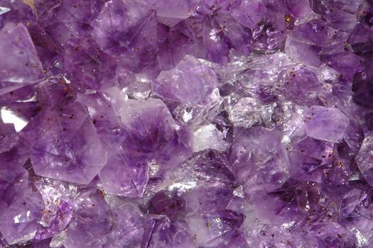  Photo of natural amethyst crystal structure                              