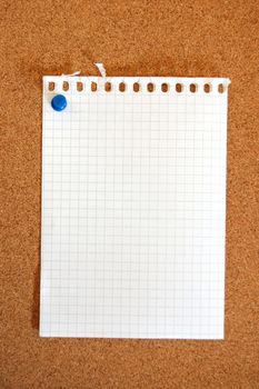 blank and empty sheet of paper with copyspace for text message