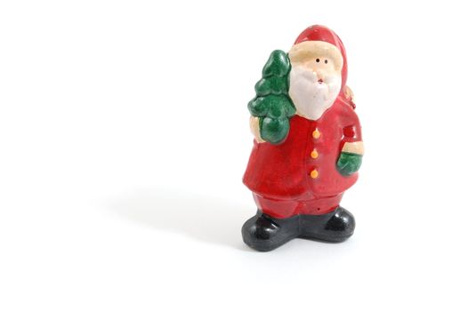 santa claus on xmas isolated on white background