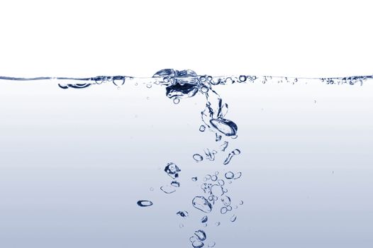 fresh and clean water with bubbles background