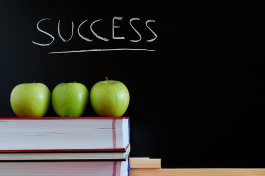 blackboard with handwriting can be used as background