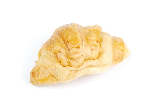 fresh croissant isolated on white background