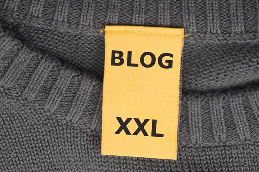 xxl internet web blog concept with fashion label