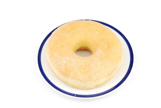 a sweet donut isolated on white background
