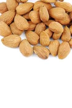 almond nuts isolated on white background
