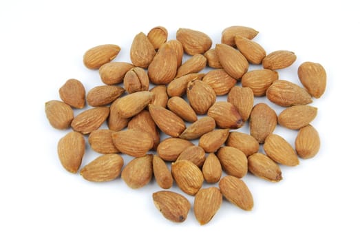 almond nuts isolated on white background
