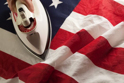 Ironing Out the Wrinkles in the American Flag - Conceptual.