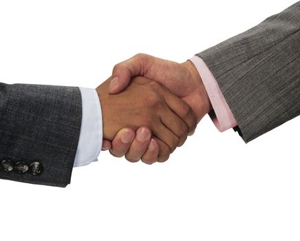 The handshake between men