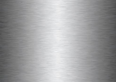 silver gray brushed aluminum metal background with light reflection