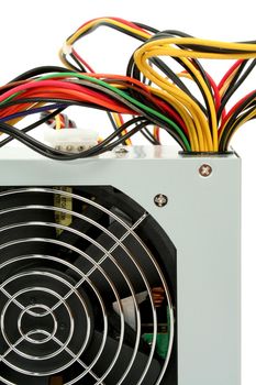  Computer power supply with fan and wires 2