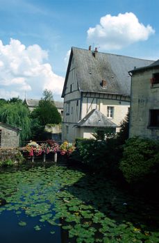 Typical french house in the Loira Valley