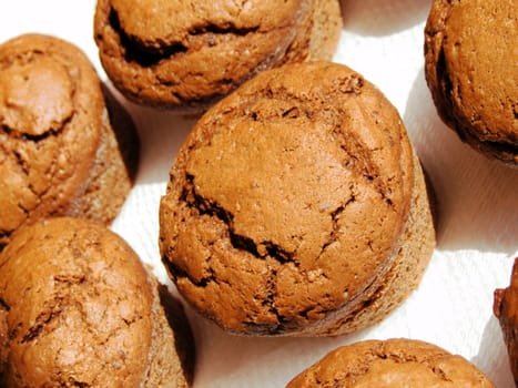 Close-up of homemade chocolate muffins