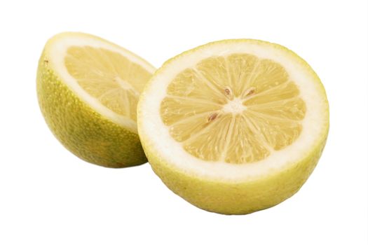 Close-up of a cut lemon