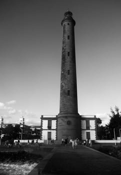 A view of the Maspalomas lighthouse.
