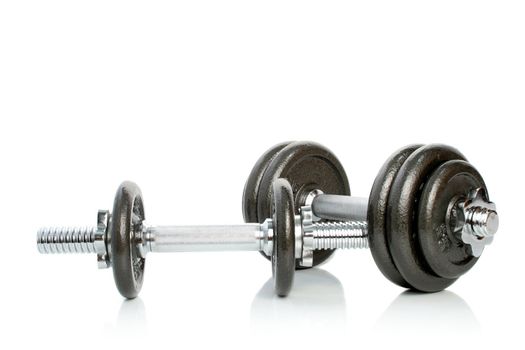 The weights and its reflection on white 2