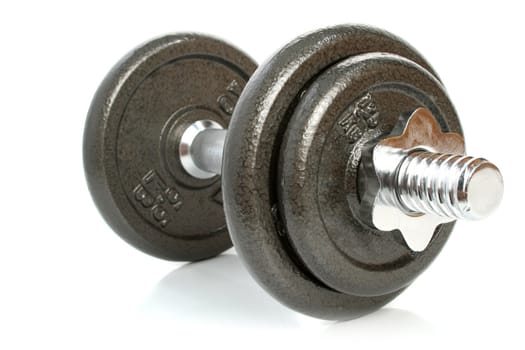 Dumbbell isolated on white 2