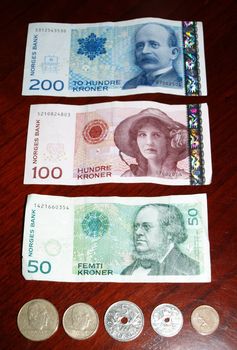 collection of norwegian money