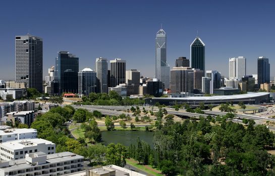 A view of the city of Perth - Western Australia
