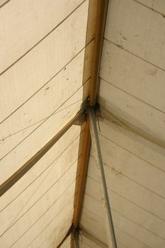 inside of a marquee roof