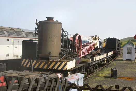 old steam crane ready for restoration