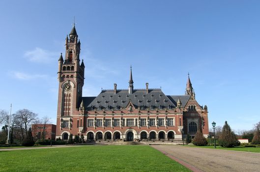 The Peace Palace. International Court of Justice in The Hague.