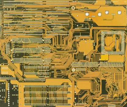 High-tech green industrial circuit board electronic background