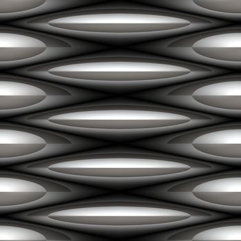 a large image of silver or chrome chain link mesh 
