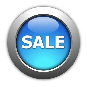 sale button illustration for internet shop or marketing