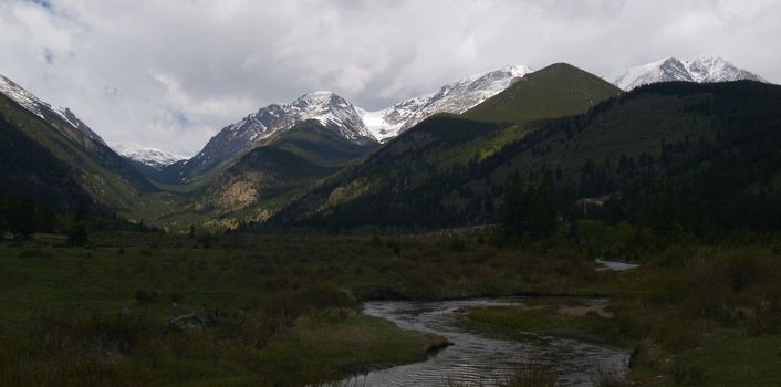 Valley in Shadow Rocky Mountain National Park