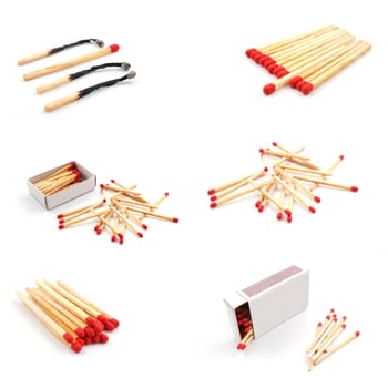 collection of matches showing hot fire concept