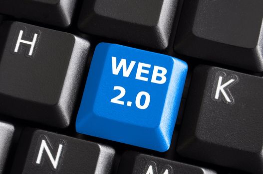 rss web or internet concept with a computer keyboard