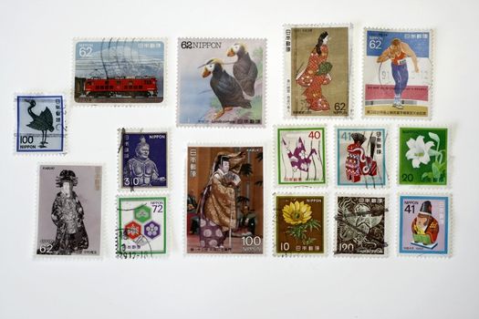 Japanese Vintage Stamps collectibles circa 1960s to 1980