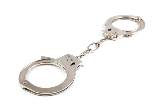 simple Handcuff isolated on a white background.