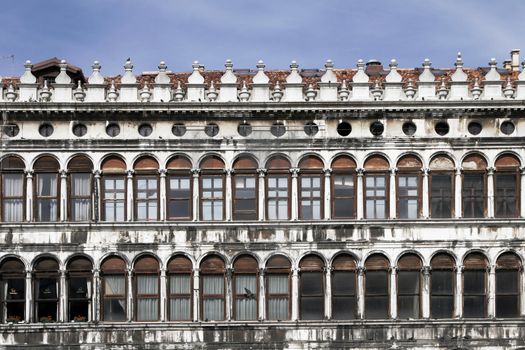 Piazza San Marco, Old Building Front Facade - Venice, Italy
