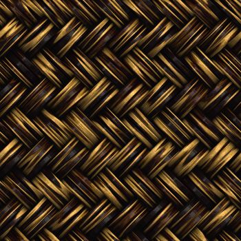 A seamless 3D wicker basket or furniture texture that tiles as a pattern in any direction.
