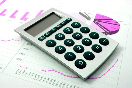 business chart showing financial success and economic growth
