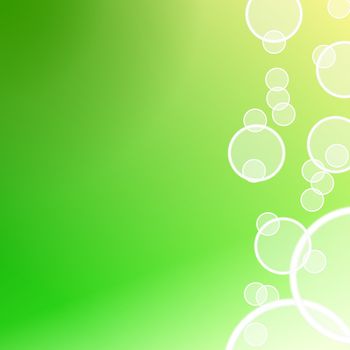 summer background with vivid green and copyspace for text message