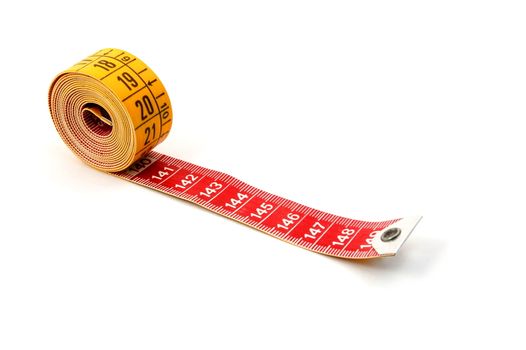 measuring tape isolated on a white background