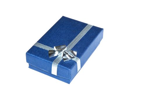Blue box isolated on white background