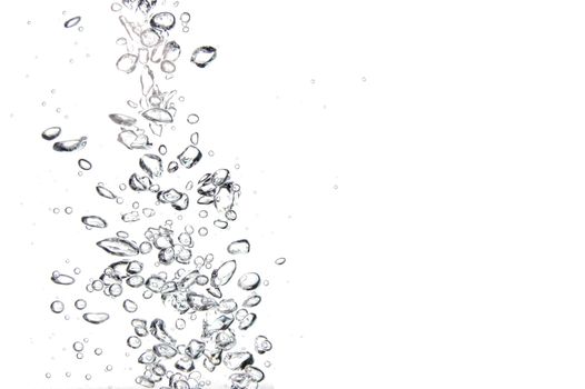 cool water background with bubbles and space for a text message
