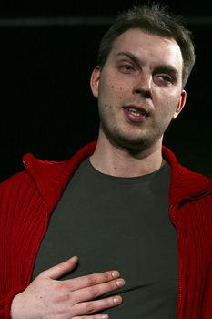 Performance "September.doc" director Michael Ugarova. In a picture: Ruslan Malikov