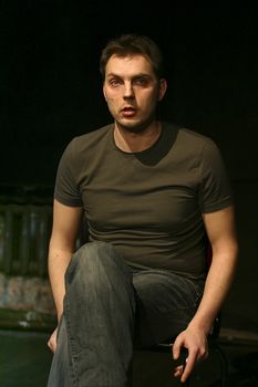 Performance "September.doc" director Michael Ugarova. In a picture: Ruslan Malikov