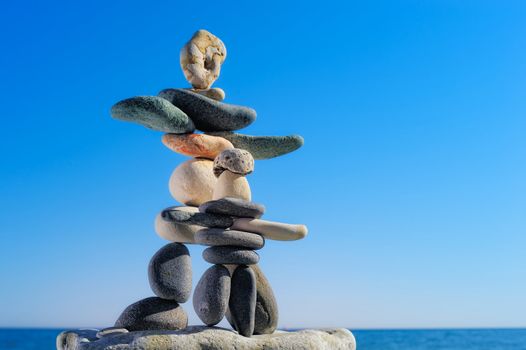 Two figurine from the pebbles on the sea shore