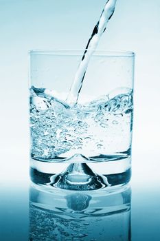 cocktail of water as a party drink or for refreshment