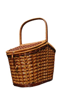  The basket for picnic,  isolated