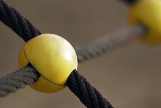 Close up of a rope with knot