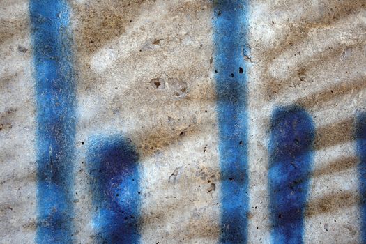 Background: abstract airbrush painting on an old concrete wall.