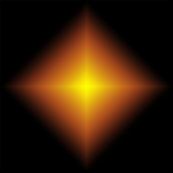 Yellow Star / Space Abstract Background, Diamond Form