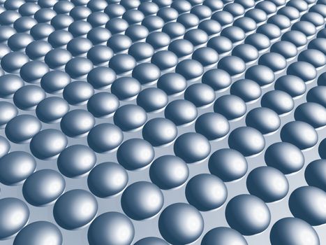 abstract blue bubbles - 3d illustration