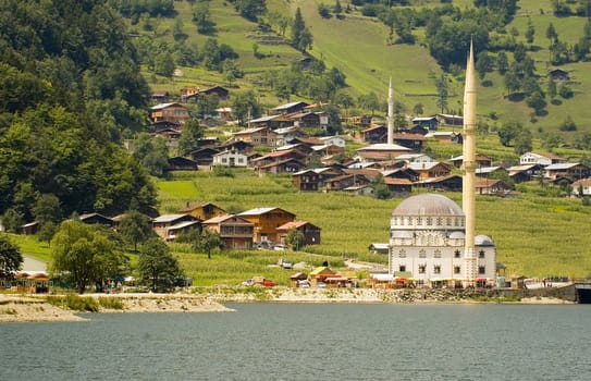 The Ozungul lake in north east Turkey